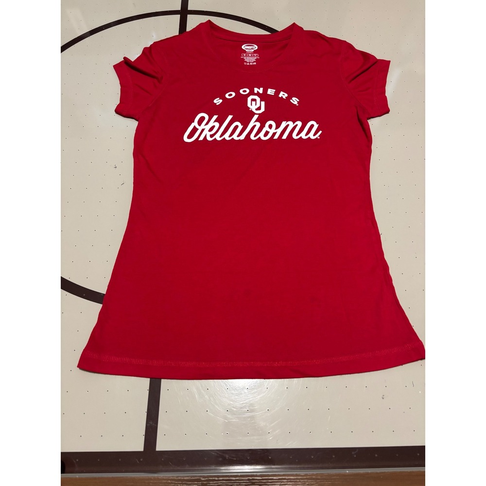 Concepts Sport Oklahoma Sooners Sleep Shirt Womens Small Red Short Sleeve Tee